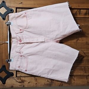 Levi's 501 '93 Pink Cut Off Cotton Denim Shorts W33 L7